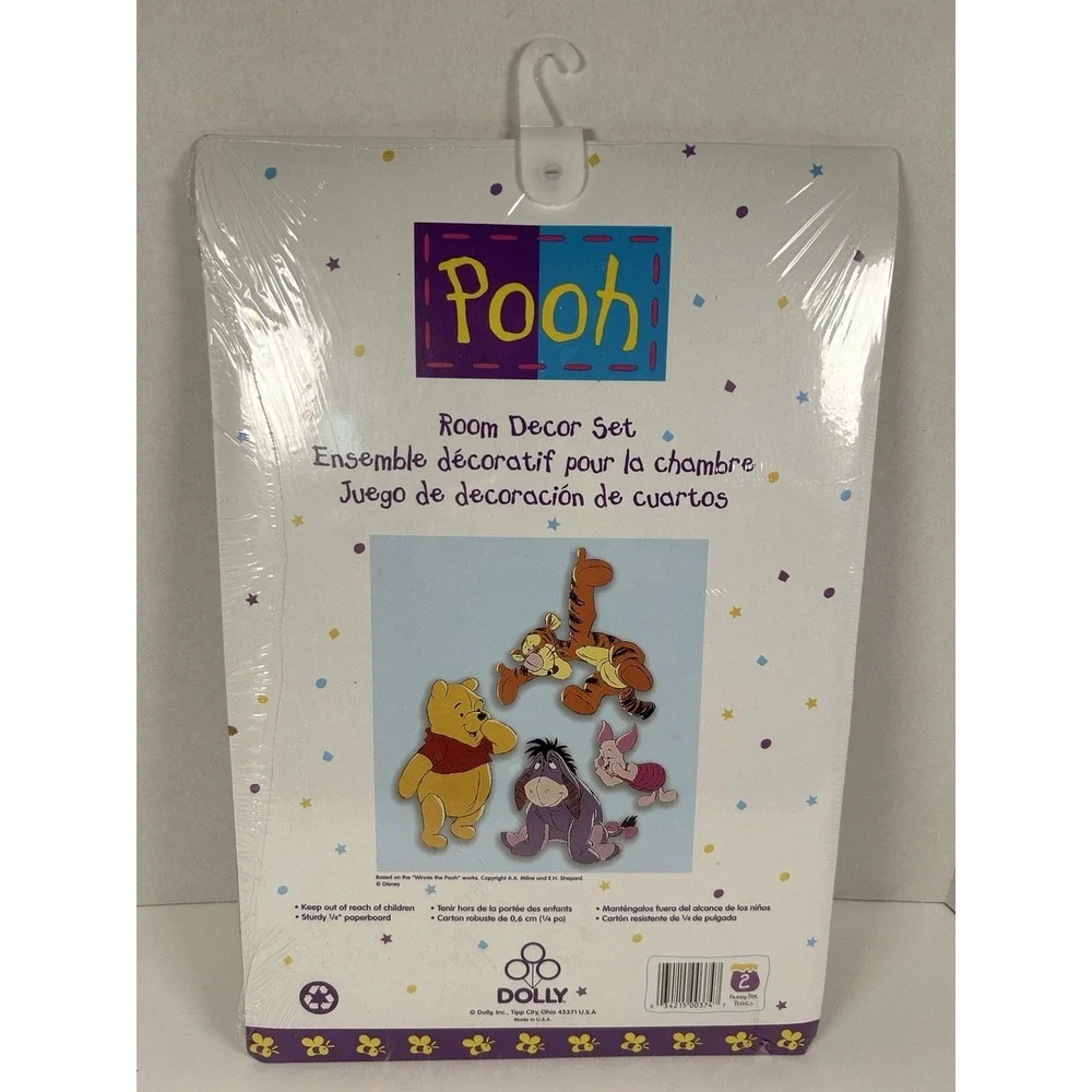 VTG Dolly Winnie The Pooh Room Wall Decor Cutouts BRAND NEW! NOS